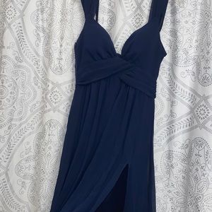 Navy blue maxi dress